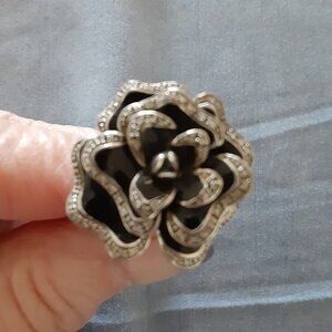 Enamel Rose ring & pendant
